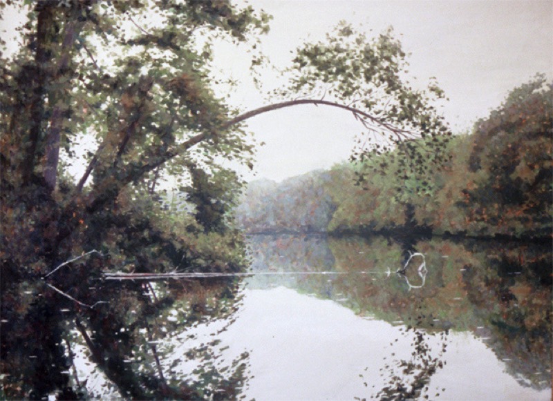 Reflections — oil on canvas by Harold Davis