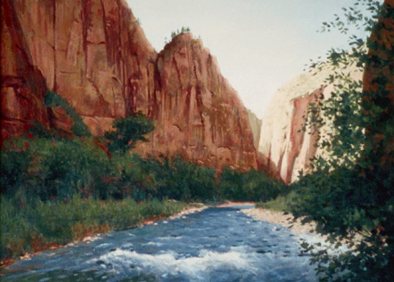 Zion National Park — oil on canvas by Harold Davis