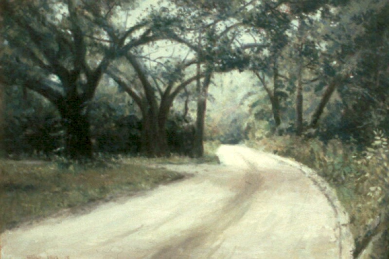 Southern Road — oil on canvas by Harold Davis