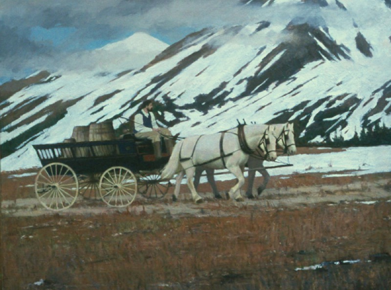 South Pass — oil on canvas by Harold Davis