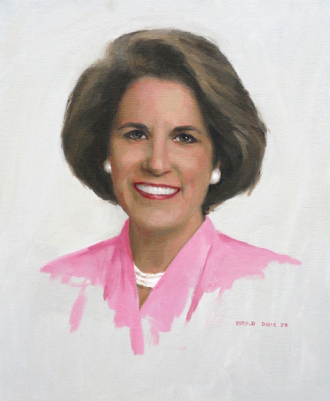 Mrs. Evelyn Brown — oil on canvas by Harold Davis