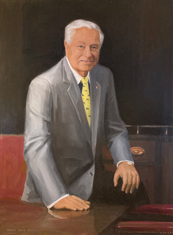 Harry Norman, Harry Norman Realty — oil on canvas by Harold Davis