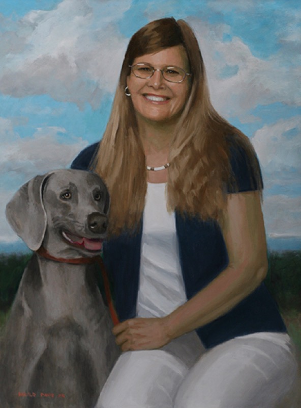 Janet Wentworth — oil on canvas by Harold Davis