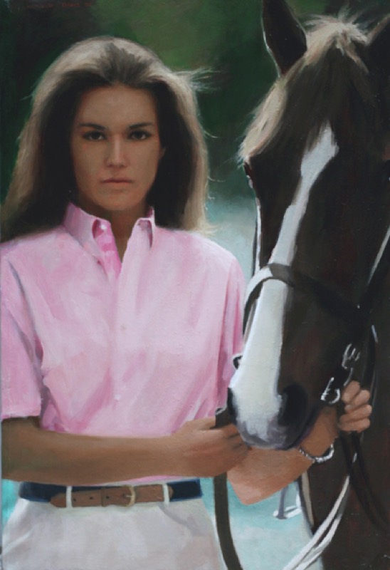 Kristin Clotilde — oil on canvas by Harold Davis