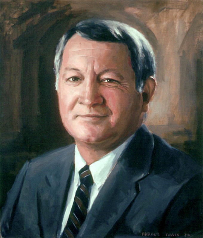 Mr. Wyndall Sapp, President of Florida Forestry Assoc. — oil on canvas by Harold Davis